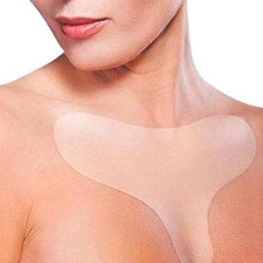 Imagem de Adesivo de Silicone Antirrugas para Colo e Seios | Patch Reutilizável Anti-Idade para Decote | Uso Noturno | Silicone Grau Cosmético para Todos os Tipos de Pele Reju derme