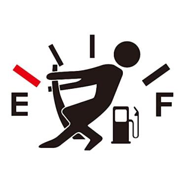 Imagem de Mqetly Adesivos Divertidos para Tanque de Combustível de Carros E Caminhões, Preto