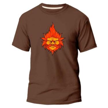 Imagem de Camiseta Basica Algodão Premium Estampada Gnomo Laranja - Pavesi, Marr