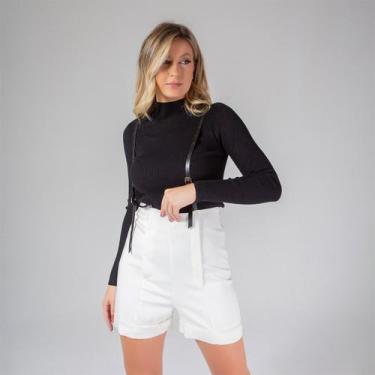 Imagem de Shorts susie com suspensorio feminino - Susie Modas, Branco, P, 10 uni