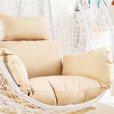 Imagem de Almofada para cadeira suspensa tipo ovo, almofada para cadeira de balanço suspensa tipo ovo (somente a almofada), almofada para cadeira de jardim.