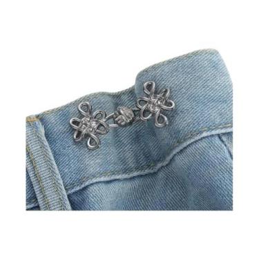 Imagem de Ajustador De Cintura De Metal Ajustável Para Calças Jeans E Saias Sem 