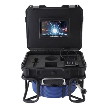 Imagem de Generic Endoscópio de Inspeção de Tubos, 6 Luzes LED, Câmera de Esgoto, Multiuso, Display de 7 Polegadas, Armazenamento de 32G para Tubulações de Movimento Lento Bloqueadas (Plugue dos EUA)