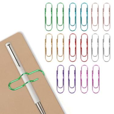 Imagem de Koudindg Pacote com 16 porta-canetas para caderno, clipe de caneta colorido para caderno, professores, presentes para Natal, presentes de volta às aulas, material escolar, planejador, acessórios