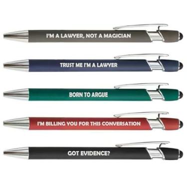 Imagem de Or Something Conjunto de 5 canetas, presente advogado, faculdade de direito, estudante paralegal (conjunto B)