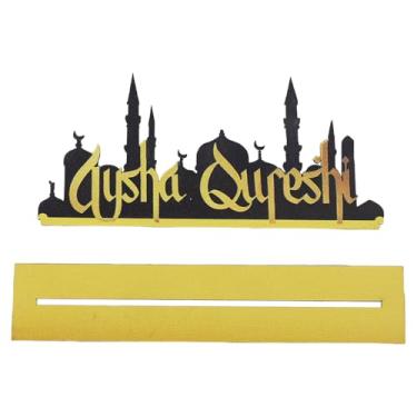 Imagem de Decorações de Ramadã, decoração de mesa Eid Mubarak, placas Happy Ramadan Kareem, suprimentos de festa de mesa Al-Fitr para cozinha doméstica