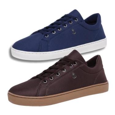 Imagem de Kit 2 Tênis Masculino Casual Resistente Estiloso Confortável - Bless A