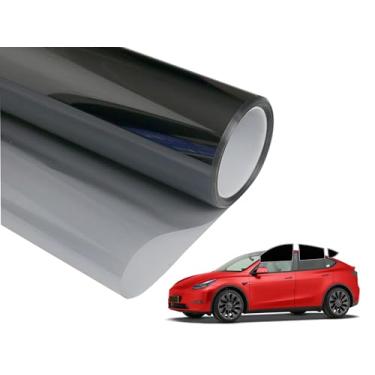 Imagem de Película de vidro premium 2Ply para carro 24 pol. x 3,5 m (25% VLT), protege a privacidade, bloqueia UV e reduz o calor, rolo de filme para janela dianteira do carro, janela traseira, para-brisa e