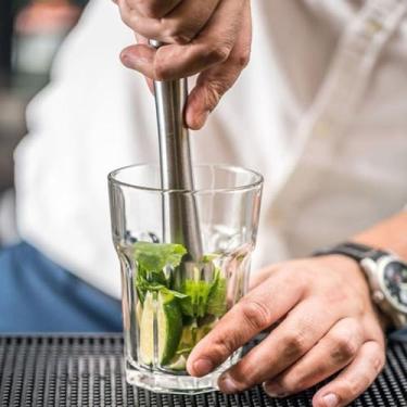 Imagem de Kit Barman Profissional Coqueteleira 500ml 11 Peças Inox Caipirinha Drinks