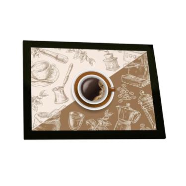 Imagem de Quadro Decorativo Café Ilustração Vetor Decoração Poster Quarto Sala