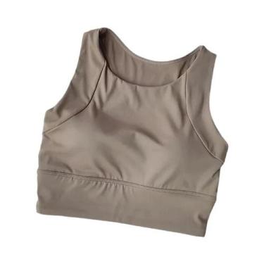 Imagem de Sutiã Esportivo Feminino De Alta Sustentação E Secagem Rápida Com Top 