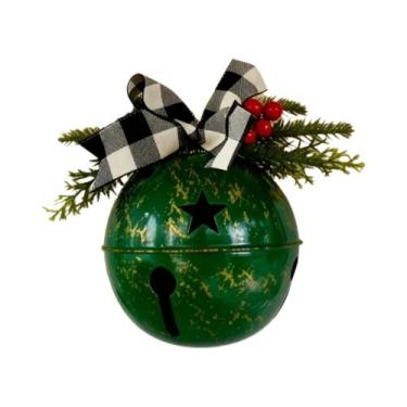 Imagem de Grandes Enfeites De Sino De Natal Com Fitas Para Decoração De Árvore D
