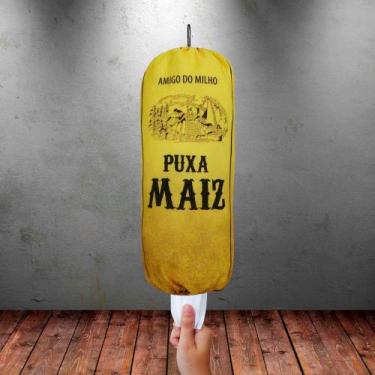 Imagem de Puxa Saco Porta Sacola Divertido Personalizado Com Gancho Para Cozinha
