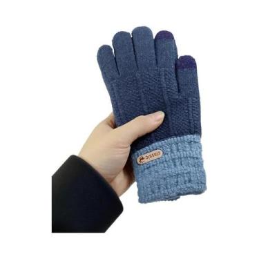 Imagem de Luvas De Algodão Unissex Para Inverno Com Tela Sensível Ao Toque, Forr