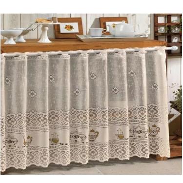 Imagem de Cortina Cozinha Valência 200cmx120cmx20cm Interlar