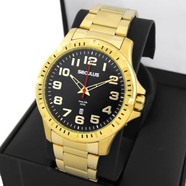 Imagem de RELÓGIO SECULUS MASCULINO DOURADO 20787GPSVDA3-Masculino