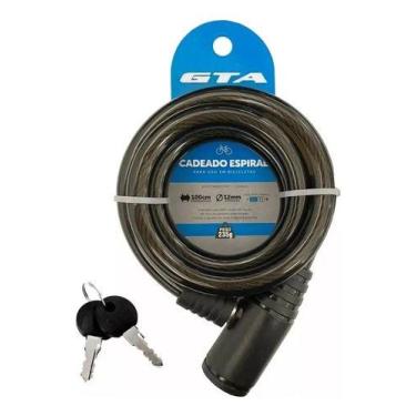 Imagem de Cadeado Para Bicicleta Com Chave 12mm X 1000mm Gta Bike Mtb