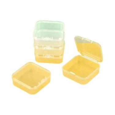 Imagem de Caixa De Armazenamento De Joias De Plástico Translúcido, 10 Peças, Ret