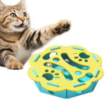 Imagem de Quebra-cabeça de brinquedo para gatos | Prancha arranhadora - brinquedos estimulantes para gatos | para brincar, treinar, dentição, filhotes, pequenos, médios e grandes, ninho canil interno e externo