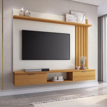 Imagem de Painel Para Tv Ambiente Lets Cinamomo Off White - Hb Móveis