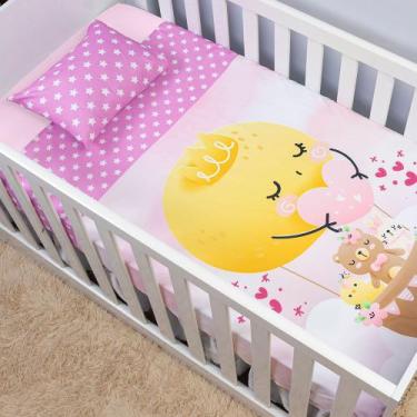 Imagem de Jogo de Lençol 2 Peças Bebê Berço Americano Nacional Infantil Bebês Fr