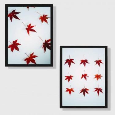 Imagem de Kit 2 Quadros Maple 45X34Cm - Com Vidro Moldura Preta