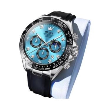 Imagem de Relógio Feminino Multifuncional Com Fases Da Lua OLEVS 2875, Pulseira 