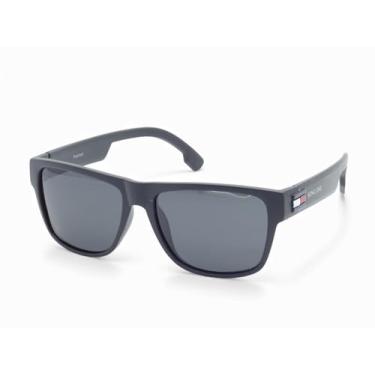 Imagem de Óculos de Sol Casual Polarizado Masculino King One, Lente UV400 Kit contém Case Couro ECO (Preto)
