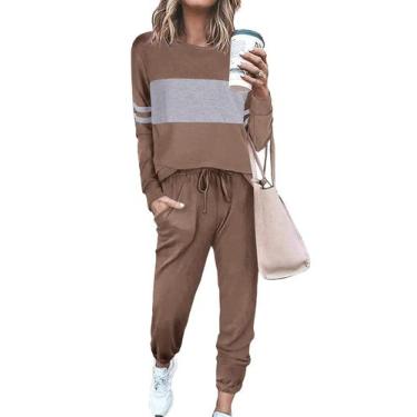 Imagem de Conjunto de Moletom PRETTYGARDEN 2025 Feminino 2 Peças Tamanho P