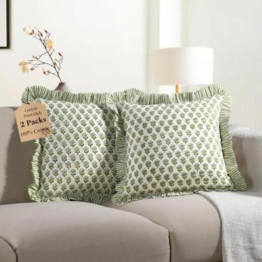 Imagem de Capa de travesseiro CPC verde esmeralda 100% algodão 40x40cm feita à m