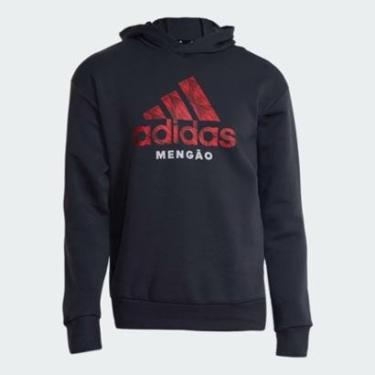 Imagem de Moletom Flamengo Adidas Mengão IT3827 Cor:;Tamanho:GG;Gênero:Homem-Masculino