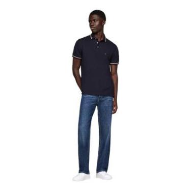 Imagem de Camisa Polo Tommy Hilfiger Tipped Slim Fit Masculino Marinho-Masculino