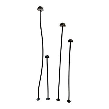 Imagem de Luminária De Jardim Nordecor Gobe 6614 Led Bivolt Preto 3000k Luz Amarela