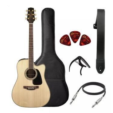 Imagem de Kit Violão Takamine Aço Eletrico Gd51Ce Nt + Acessórios