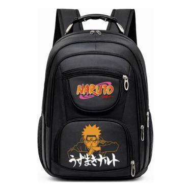 Imagem de Mochila Grande Com Alça de Aço Resistente e Estampa Infantil Anime Nin