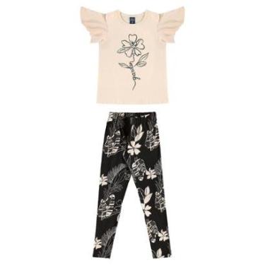 Imagem de Conjunto Floral Blusa Legging Bee Loop-Feminino