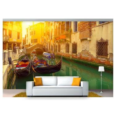 Imagem de Papel De Parede Cidade Antiga Veneza Gondola  Cda15