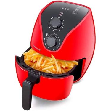 Imagem de Fritadeira AirFryer Multilaser familia 4litros original  CE083 127v Vermelho