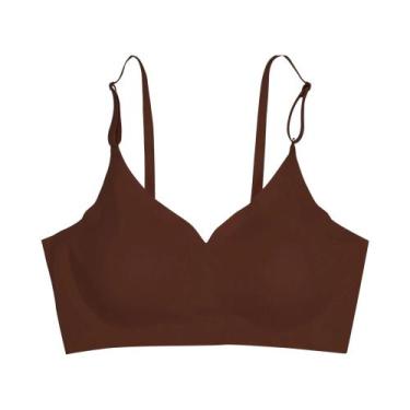 Imagem de Sutiã Feminino Sem Costura Com Enchimento E Efeito Push-up, Em Tecido 