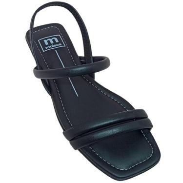 Imagem de Sandália Moleca Elástico Ajustável Feminina Napa Basic, Preto, 35