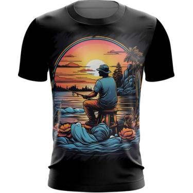 Imagem de Camiseta Dryfit Pesca Esportiva Pôr do Sol Peixes 15 - Kasubeck Store®
