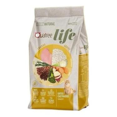Imagem de Ração Quatree Life gatos ad castrado 10.1kg sem transgênicos - Congrat