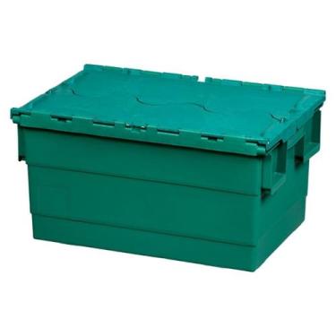 Imagem de Caixa Organizadora Container Forte Verde 47 Lt Trava Plasnew