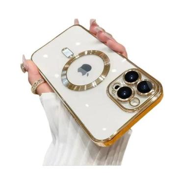 Imagem de Capa De Luxo Magsafe Com Revestimento Para iPhone pro Max 17 16 15 14 