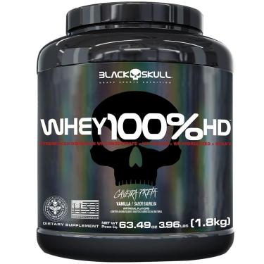 Imagem de WHEY 100% HD (WPC, WPI E WPH) - 1,8KG - BLACK SKULL-Unissex