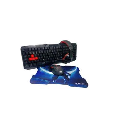 Imagem de Kit Gamer Knup - Mouse + Teclado + Headset + Mousepad! KP-2061