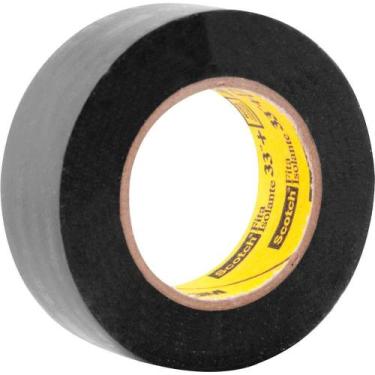 Imagem de Fita Isolante 3m Scotch 33+ Preta 19 Mm X 10 M Pvc 750 V