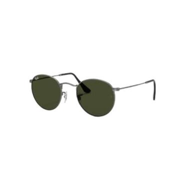 Imagem de Óculos de Sol Round Metal Fosco Prata Ray-Ban