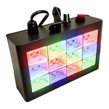 Imagem de Strobo Rítmico 12 Leds Balada Color Batida Conforme A Música 110v 220v