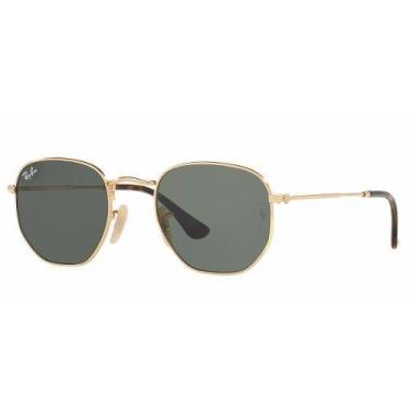 Imagem de Óculos Solar Ray Ban Rb3548-nl 001 51-21 Hexagonal - Ray-Ban, Dourado,